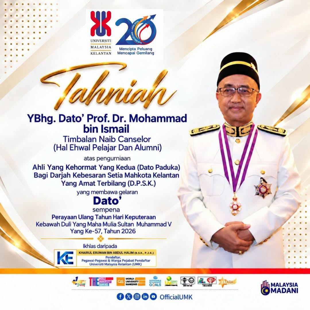 YBhg. DATO' PROF. DR. MOHAMMAD BIN ISMAIL